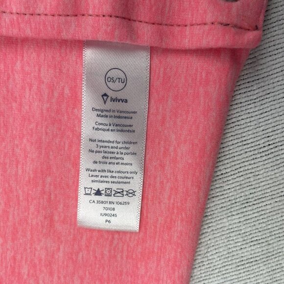 Ivivva Pink Space Dye Infinity Girls Yoga Scarf - Picture 5 of 5